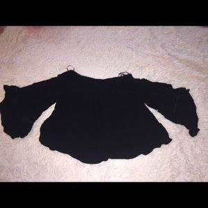 Off the shoulder crop top